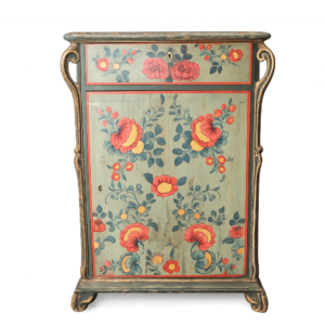 ARMÁRIO VINTAGE COM DESENHO FLORAL