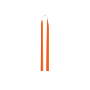 VELA CERA LARANJA - 35 CM
