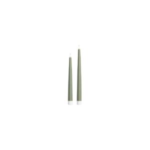 VELA LED VERDE OLIVA - 38CM