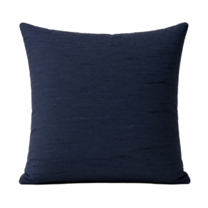 ALMOFADA QUADRADA VELUDO AZUL ESCURO COM TECTURA ONDAS