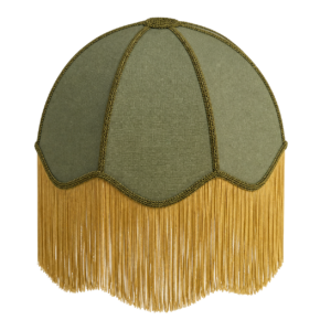 CANDEEIRO DE FRANJAS VERDE ESCURO